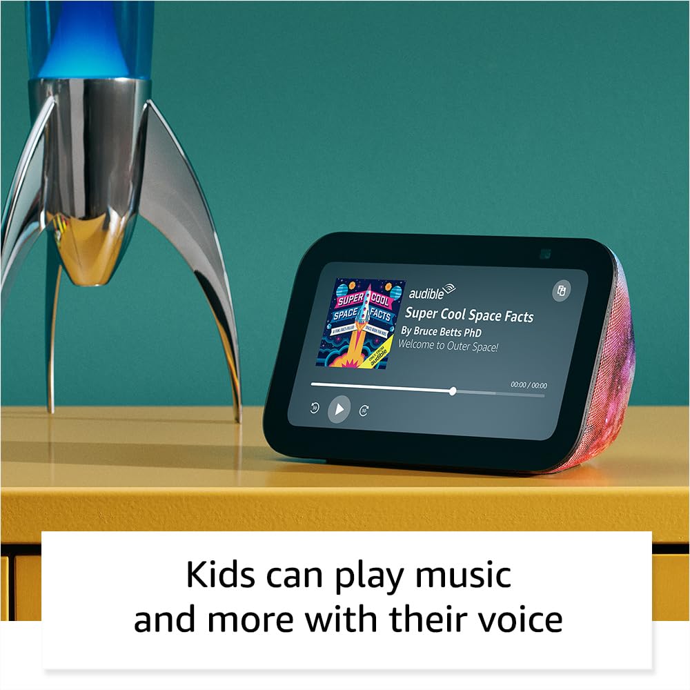 Amazon Echo Show 5 Kids, Designed for kids, with parental controls, Includes 1 year of Amazon Kids+, Galaxy