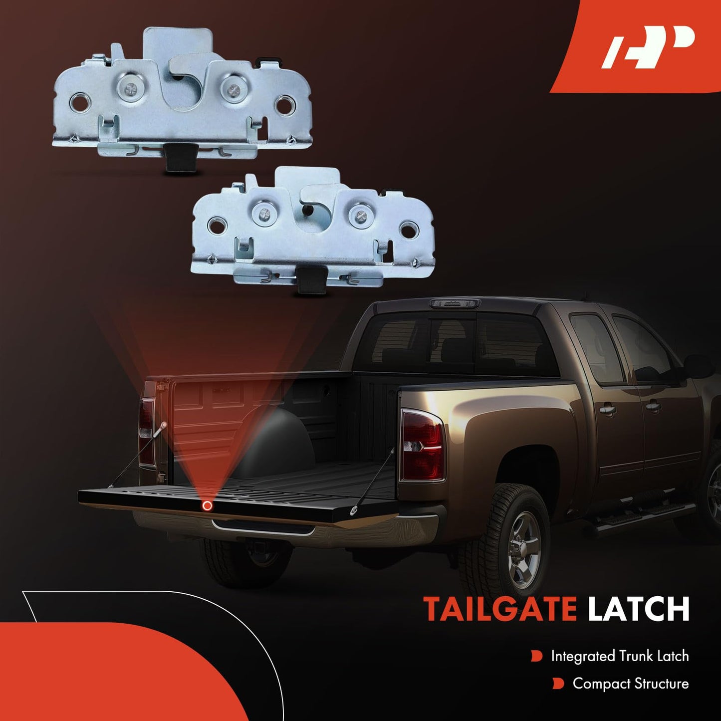 A-Premium Tailgate Rebuild Kit Compatible with Ram 15002500 3500 2013-2016, Rear Tailgate Parts Plastic Handle Latch Rods Bracket Tailgate Support Cables Tailgate Bushing Hinge Bolts (Pack of 32)