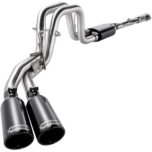 SPBREW Cat Back Exhaust System Kit Fit for 2011-2014 Ford F-150 Raptor 6.2L Stainless Steel Performance Cat-Back Side Exit Sport Exhaust System Compatible with 6.2L Engines 145" Wheelbase