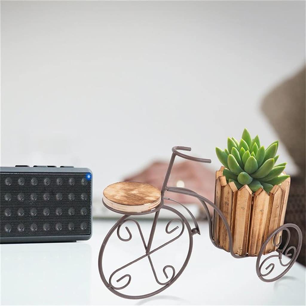 WZWTYSM plant standWrought Iron Plant Stand Rustic Style Flower Pot Cart Holder Flower Basket