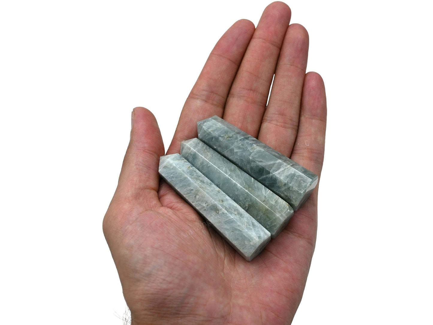 Aquamarine Crystal Towers ~ Natural Healing Crystal Point Obelisk for Reiki Healing and Crystal Grid (2" to 3" INCH)