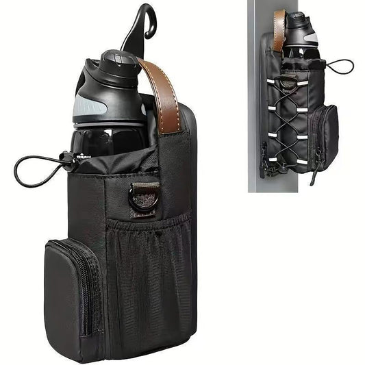 YMTengFei Magnetic Gym Bag with Water Bottle Holder & Phone Pockets & Shoulder Strap,Magnetic Bag Gym Accessories Organizer for Men Women,Crossbody Bag for Sports & Travel (Brown)