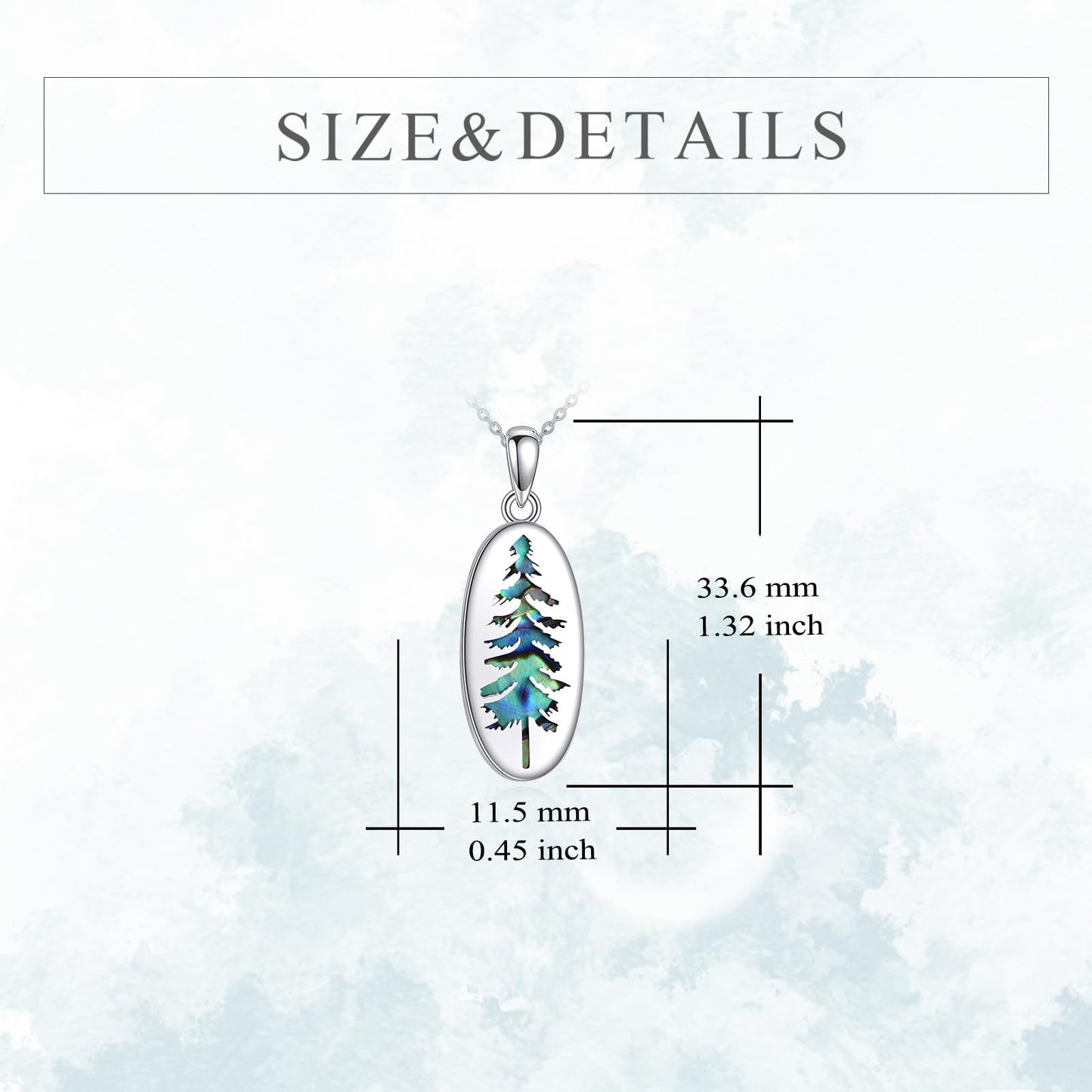 YFN Mountain Necklace for Women Sterling Silver Nature Jewelry Gift for Skiers, Hikers, Campers, Climbers and Nature Lovers
