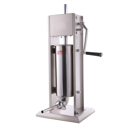 Hakka 11 Lb/5 L Sausage Stuffer 2 Speed Stainless Steel Vertical Sausage Maker
