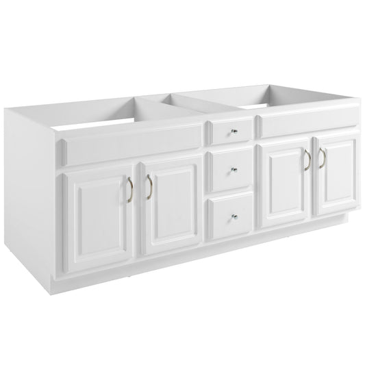 Design House Concord 72 Inch Bathroom Vanity, Ready to Assemble, Solid Wood, White – Design House, 541086