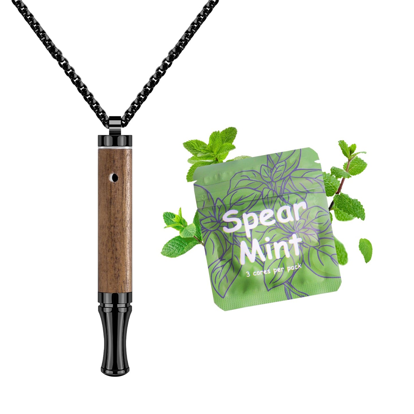 ASTOFLI Adult Quit Smoking Breathing Necklace: Adjustable Air Inhaler Stop Smoking Aids Fidget for Stress Anxiety Relief Smokless Inhaler - Air Outlet Breathing Necklace to Quit Smoking and Vape