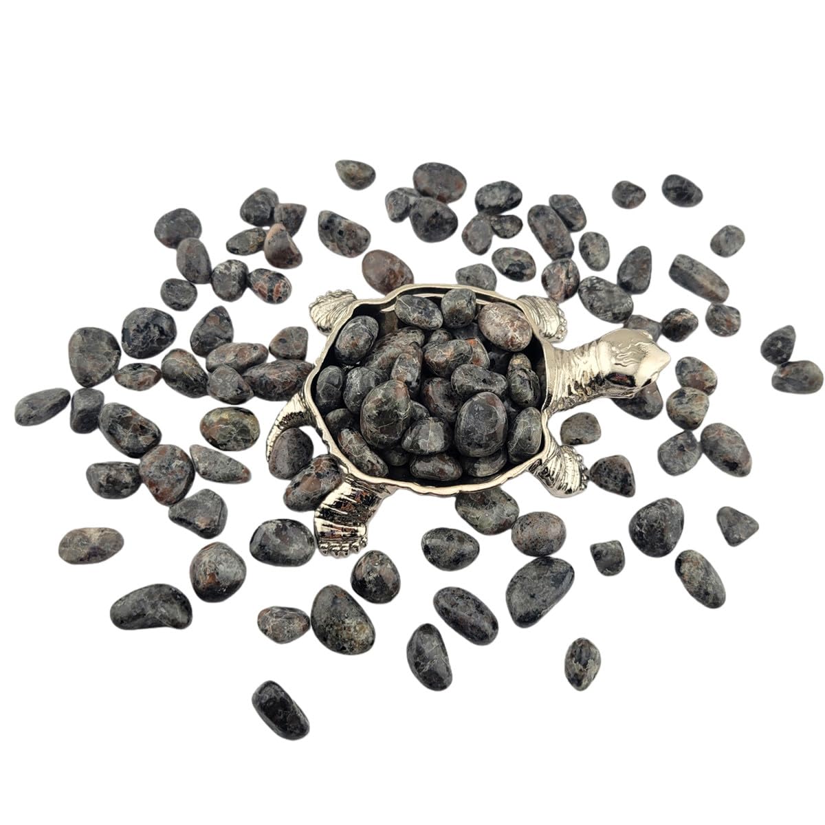 1,000 Carats Flame Yooperlite Handpicked Tumbled Stones Crystals Chips 0.2''-0.5'' Bulk Pocket Stones for Healing, Reiki, Meditation, Witchcraft and Home Decorations (Flame Yooperlite)
