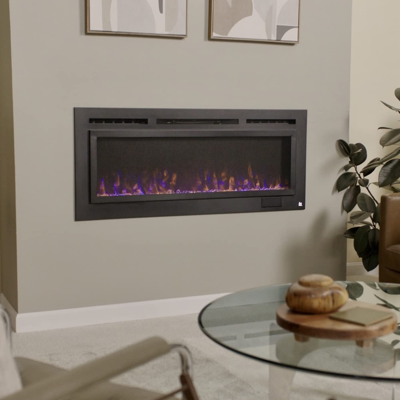 Touchstone Sideline Anti-Glare Screen-Front 50" 80013 Electric Fireplace - 1,500W Heater