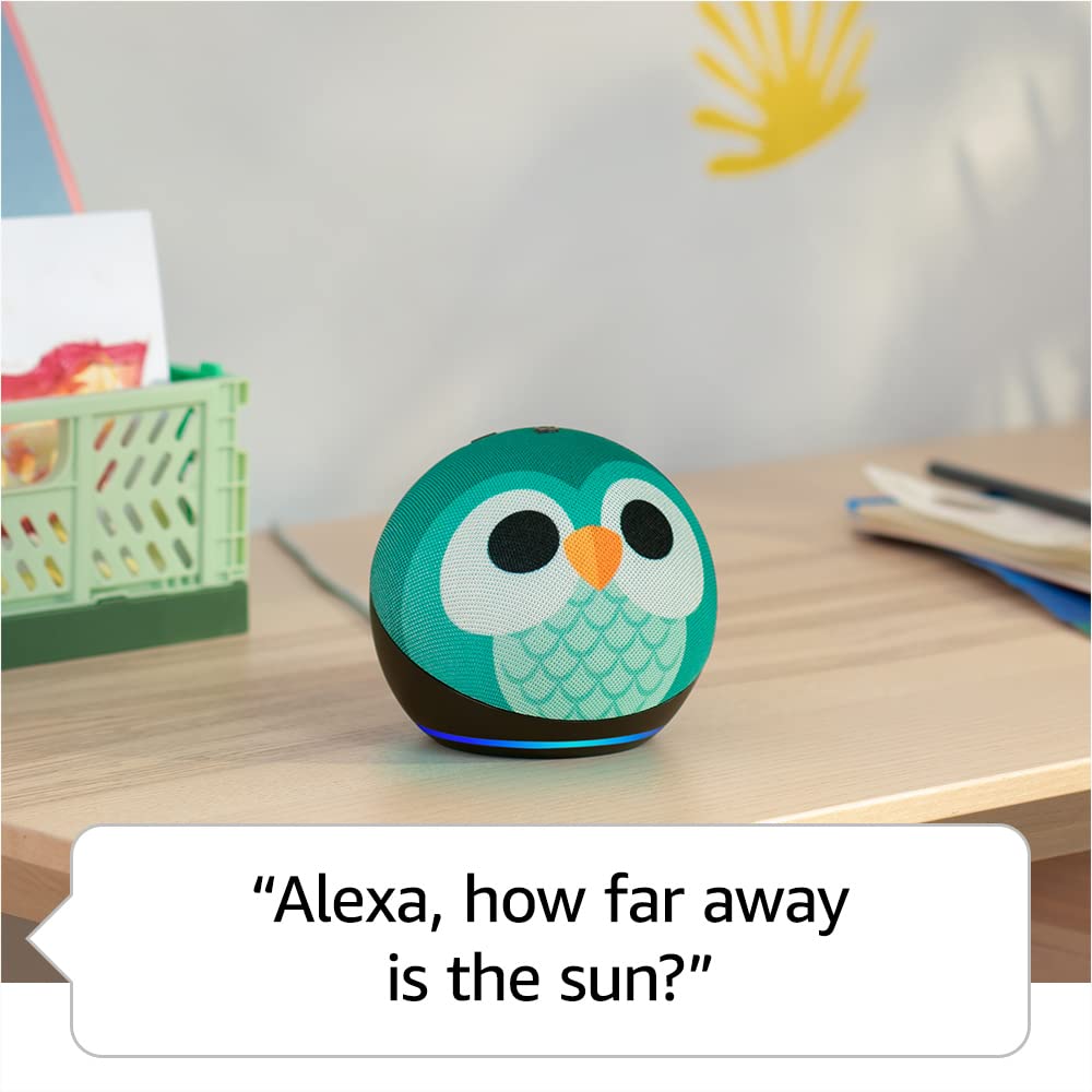 Amazon Kids Entertainment Device Bundle Including Fire HD 8 Kids Pro Tablet (32GB, Hello Teal) + Echo Dot Kids (Owl)