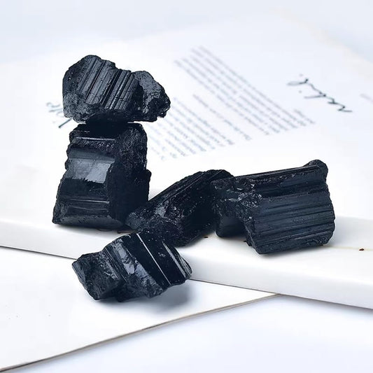 2PCS Natural Raw Stone Healing Crystals Bulk Healing Gemstones for Reiki Tumbling Fountain Rocks Meditation Garden Home Decor (Black Tourmaline)