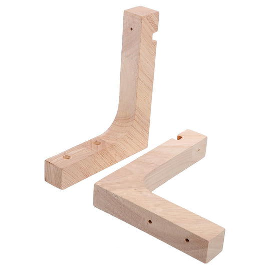 jojofuny 2pcs Wood Plant Hanger Hooks Indoor Outdoor Hanging Bracket for Wall Mounted Planter Supports Heavy Duty Natural Wood Color