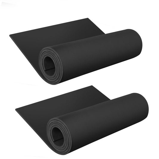 5mm EVA Foam 2 Roll, 16 x 59 in Cosplay Foam Sheet (6.5sqft), Black Eva Foam Ultra High Density 90 kg/m³, Large Foam Cosplay DIY Supply for Crafts, Cosplay Modeling, Halloween Costumes