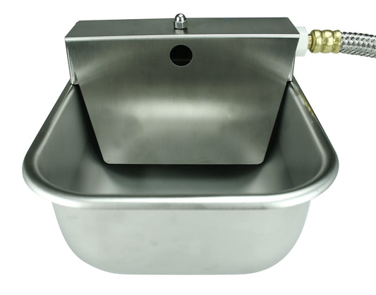 Nelson Rust Proof Stainless Steel Outdoor Automatic Dog Waterer Bowl Dispenser - Easy To Clean and sanitize, Quick Setup With Fresh Water Refill - Perfect Alternative Choice For Livestock Farm Animals