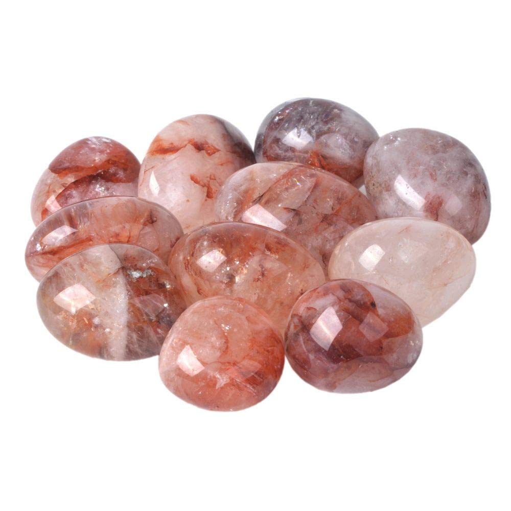 100 Grams Angel Amphibole Phantom Quartz Tumbled Polished Natural Crystal Healing Pocket Stones Rock Collection