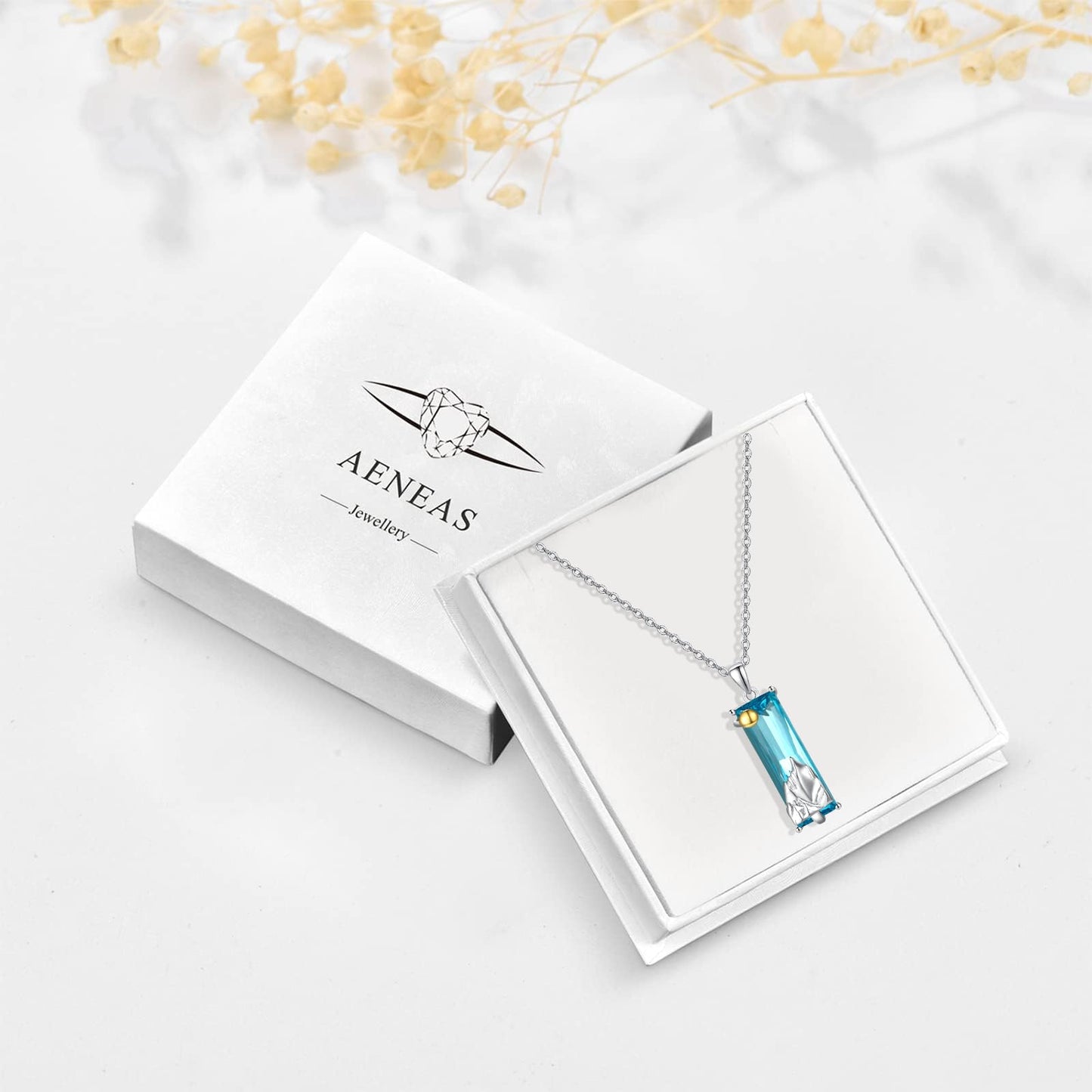 AENEAS Valentines Day Gifts for Women Her Mountain Necklace for Women 925 Sterling Silver Crystal Nature Jewelry Gift for Skiers Hikers Campers Climbers and Nature Lovers