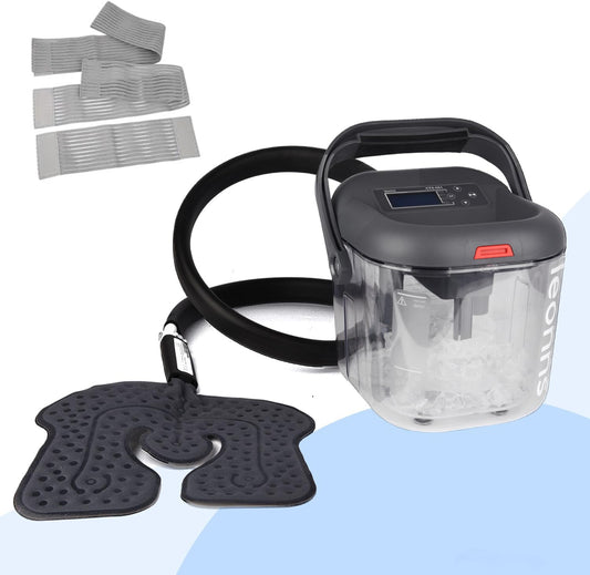 LEONNS® Cold Therapy Machine for Knee, Shoulder, Back & Hip After Surgery - Cryotherapy Machine with Universal Pad for Use in Multiple Places (Ice Machine + Universal Pad)
