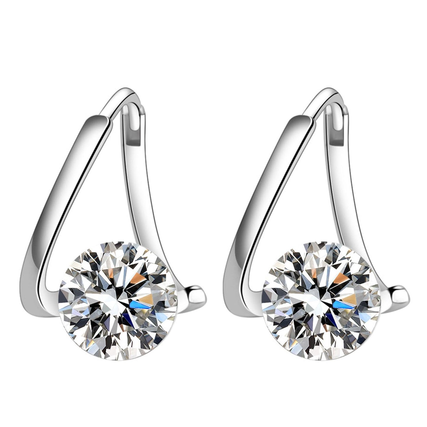 Angyape Copper Earrings, Halolux Lymphatic Germanium Earrings with CZ Zirconia, Hypoallergenic Earrings for Women, Gift for Any Occasion