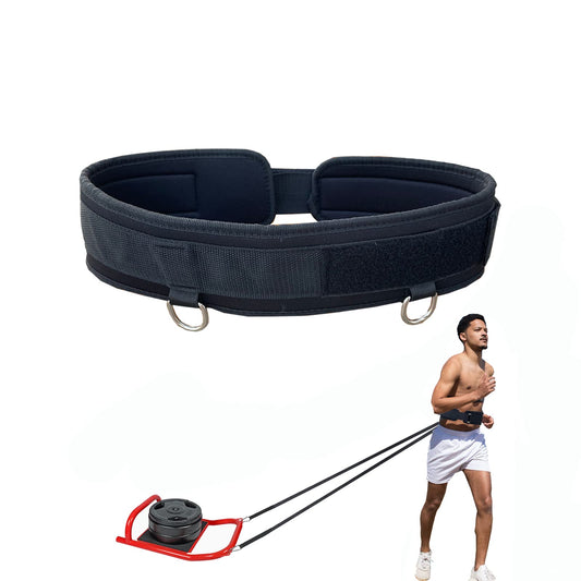 CORECISE Weighted Training Waist Belt for Pulling Sled and Tires,Workout Belt for Speed Parachute (Waist Belt)