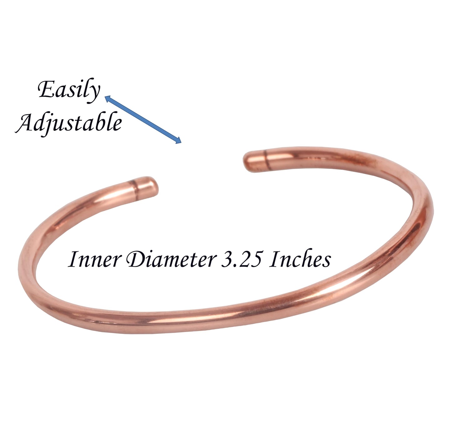 Sunsoul By Touchstone Indian Handcrafted Annealed Immunity Booster Arthritis Controller Health Benefactor Designer Jewelry Pure Copper High Gauge Anklet In Natural Tone For Women