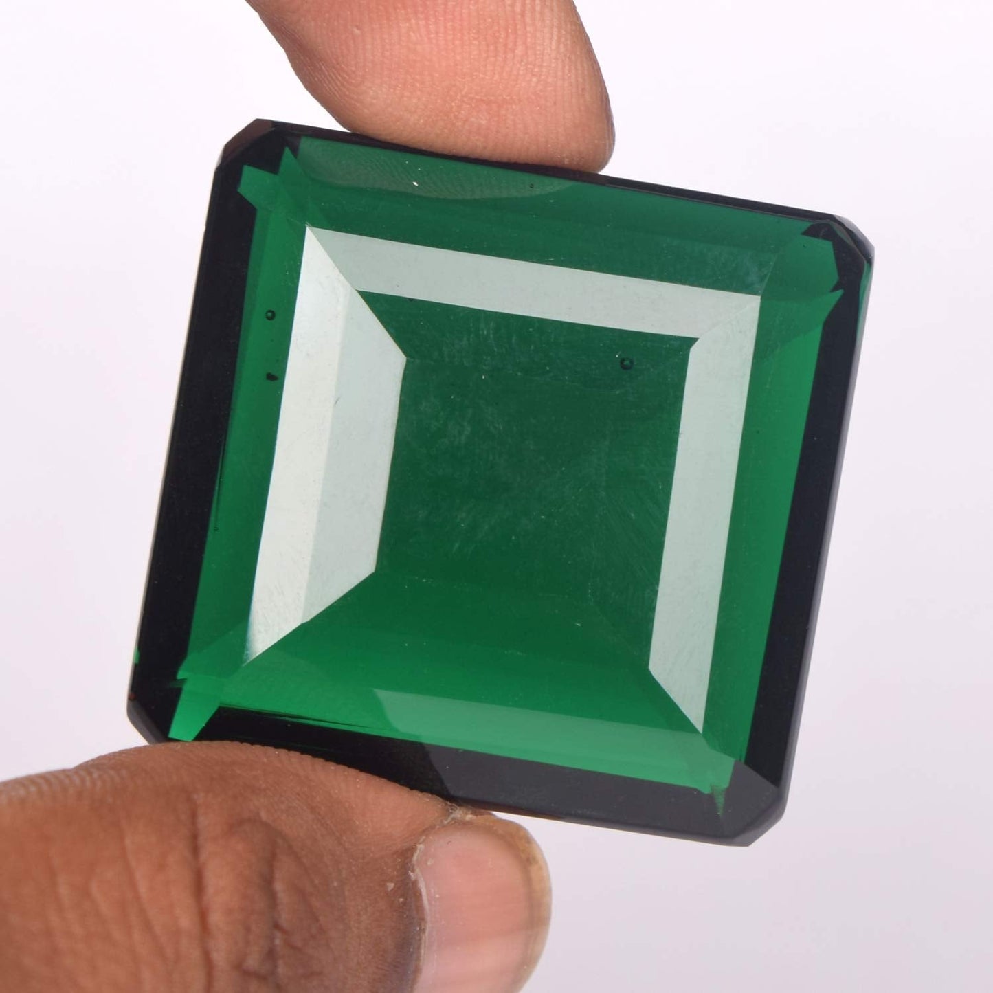 GEMHUB Amethyst Crystal Gemstones For Jewelry Making 112.50 Carats Green Amethyst Square Shape Crystal Gemstones