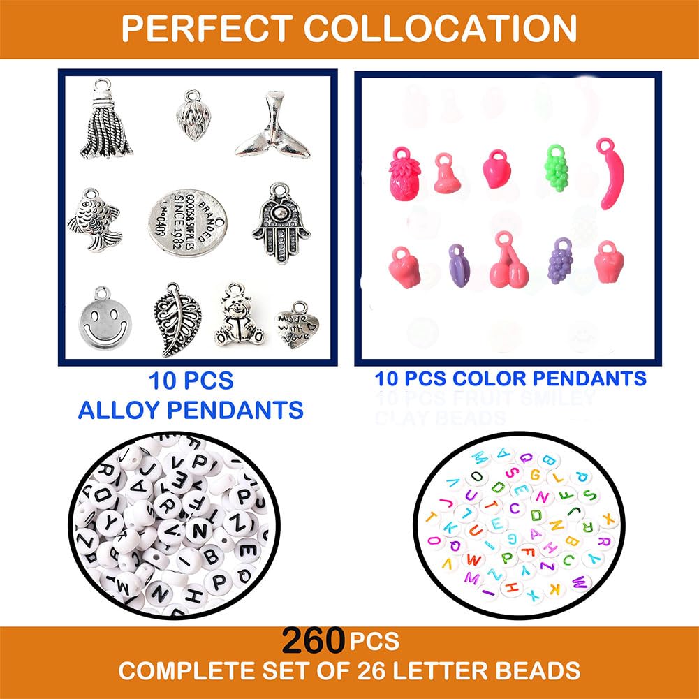 YITOHOP 8800+pcs 4mm 12/0 48 Colors Glass Seed Beads, Charms Bracelet Jewelry Making Beads Kit Gifts for Teen Girls Crafts for Girls Ages 8-12 Holiday Gifts