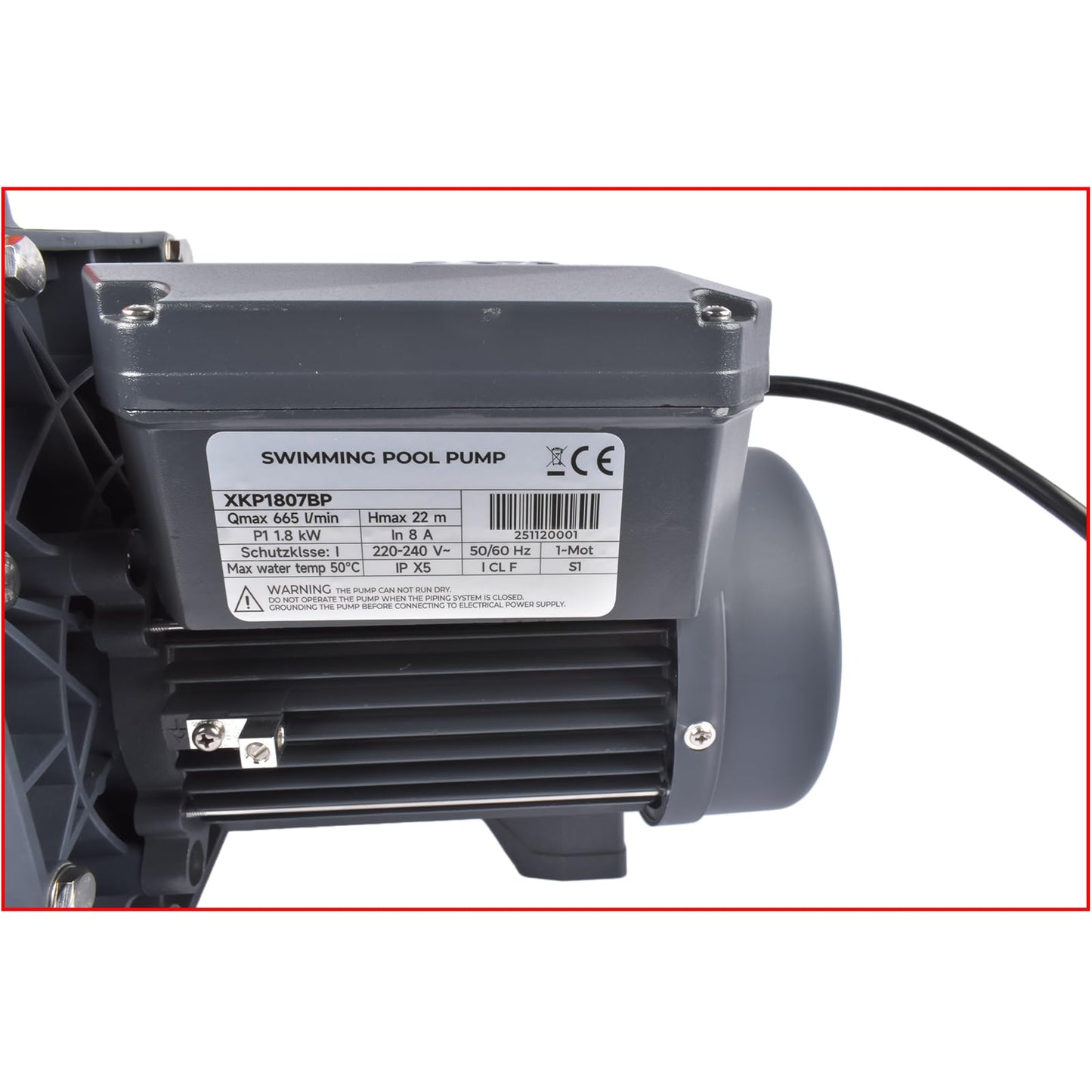 Getanye 2.5HP Variable Speed Pool Pump, 10567GPH High Flow Energy Efficient Pool Pump for Above and Inground Pool with Programmable Timer & Rain Cover, 220V-240V, XKP1807BP