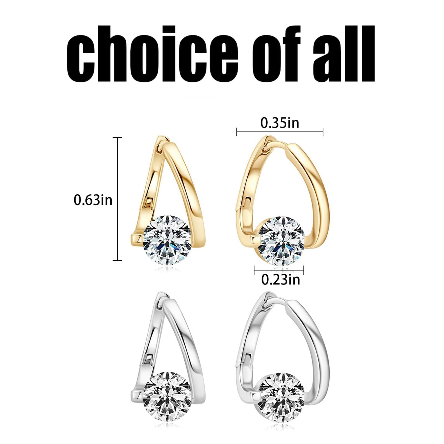 Lymphatic Earrings for Women Silver Zircon Hoop Huggie Earrings Dainty Fashion Jewelry Gifts