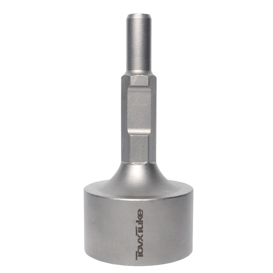 TovxTuke SDS HEX Shank T-Post Driver for T Posts, 3 Inch Diameter Head, Compatible with SDS-HEX Jack Hammers and Demolition Hammers, for Driving T Posts, Fence Posts and Ground Rods