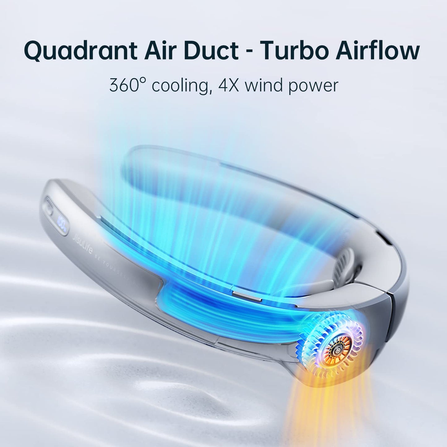 JISULIFE Portable Neck Fan Pro Handheld Fan Ultra 100 Speeds Adjustable
