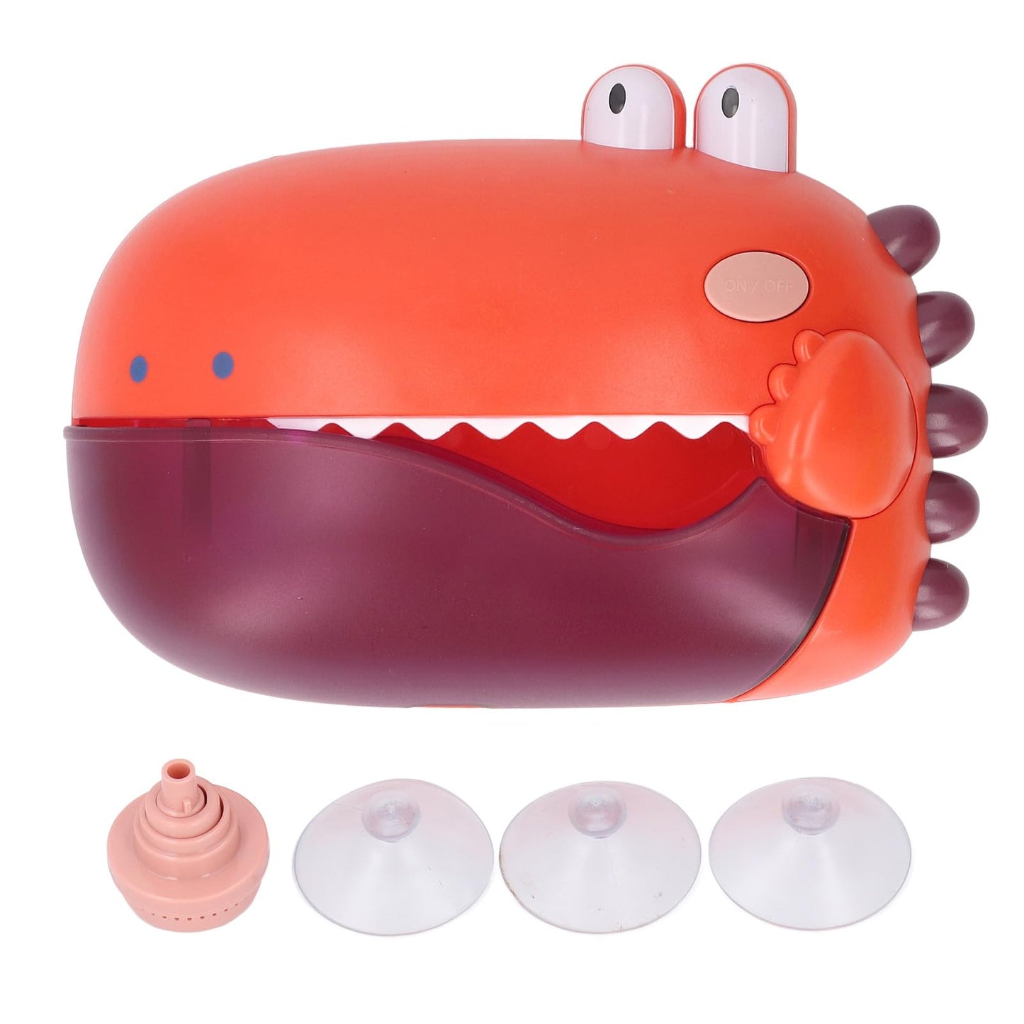 Keenso Bubble Machine Bath Toy, Baby Bath Toy Bubble Blower Machine Automatic Bathtub Maker with Music for Bathroom (Orange