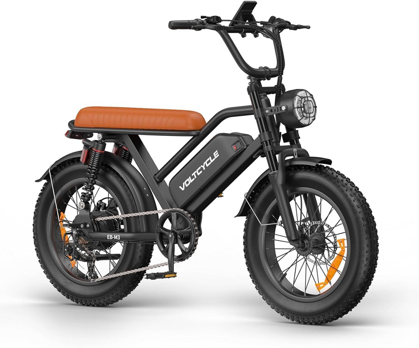 ciloovy Electric Bike for Adults, 750W Peak Motor 28 MPH 50Miles, Fat Tire Ebike with 48V Removable Battery 20"x4.0" ebikes for Adults Hydraulic Suspension and 7-Speed, All-Terrain Unisex ebikes