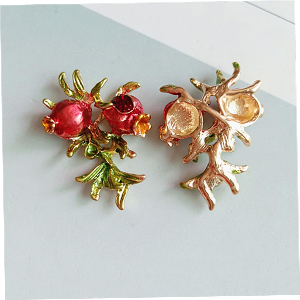 EXCEART 20 Pcs Delicate Pomegranate DIY Headwear Accessories for Hair Clips Bags Shoes Decorative Brooch Charms for Crafting Festive Ornaments