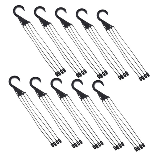 OFFSCH 10pcs Resin Plant Pot Hangers Hanging Flower Pot Hooks for Indoor Gardening Easy Install Home Office Decor