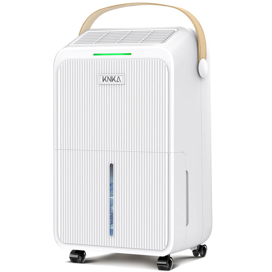 KNKA 2500 Sq.Ft Dehumidifiers for Home with Drain Hose Max 34 Pints, Dehumidifier for Basement, Bedroom, Bathroom, Large Room, Three Modes, Intelligent Humidity Control, Dry Clothes, 24HR Timer