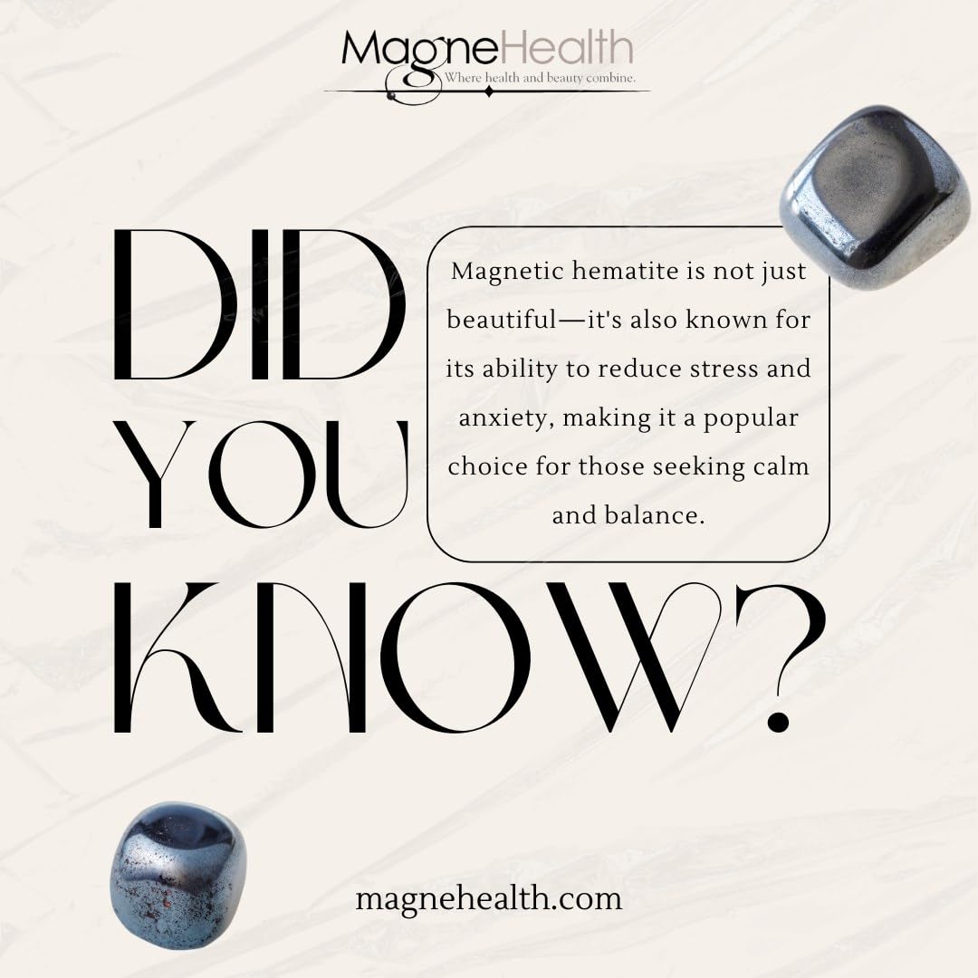 MAGNEHEALTH Holiday Hangover Hematite Ring, Elegant Magnetic Hematite Ring as Jewelry for Men and Women (Size 10)