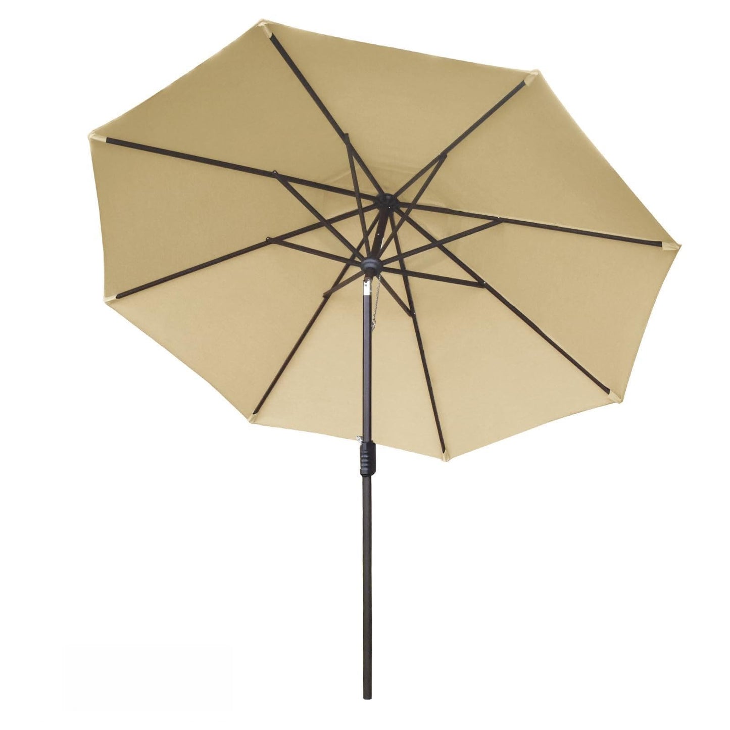 Eurmax USA 10-Year-Non-Fading 10FT Outdoor Patio Market Umbrella,UPF50+ UV Resistant Sun Shade,Heavy Duty Commercial Grade,Crank Lift&Tilt,Windproof Vented Top for Garden,Pool,Deck,Sand