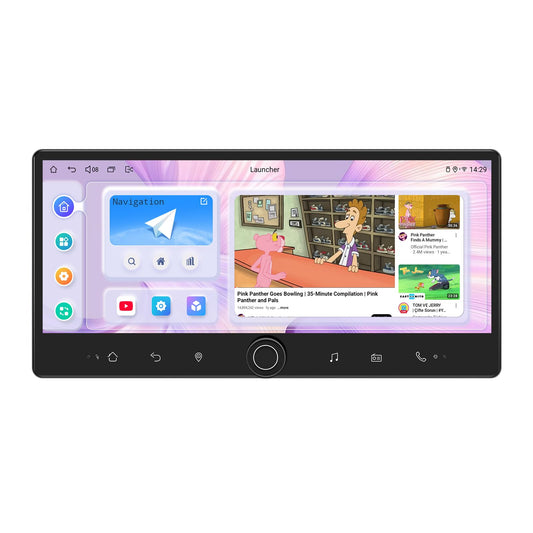 Joying 12.3" Double Din Car Stereo with Carplay and Android Auto, Android 13 Head Unit Detachable Touch Screen Radio with Subwoofer Output, Coaxial Output, Optical Output(JY-HTD03N8)