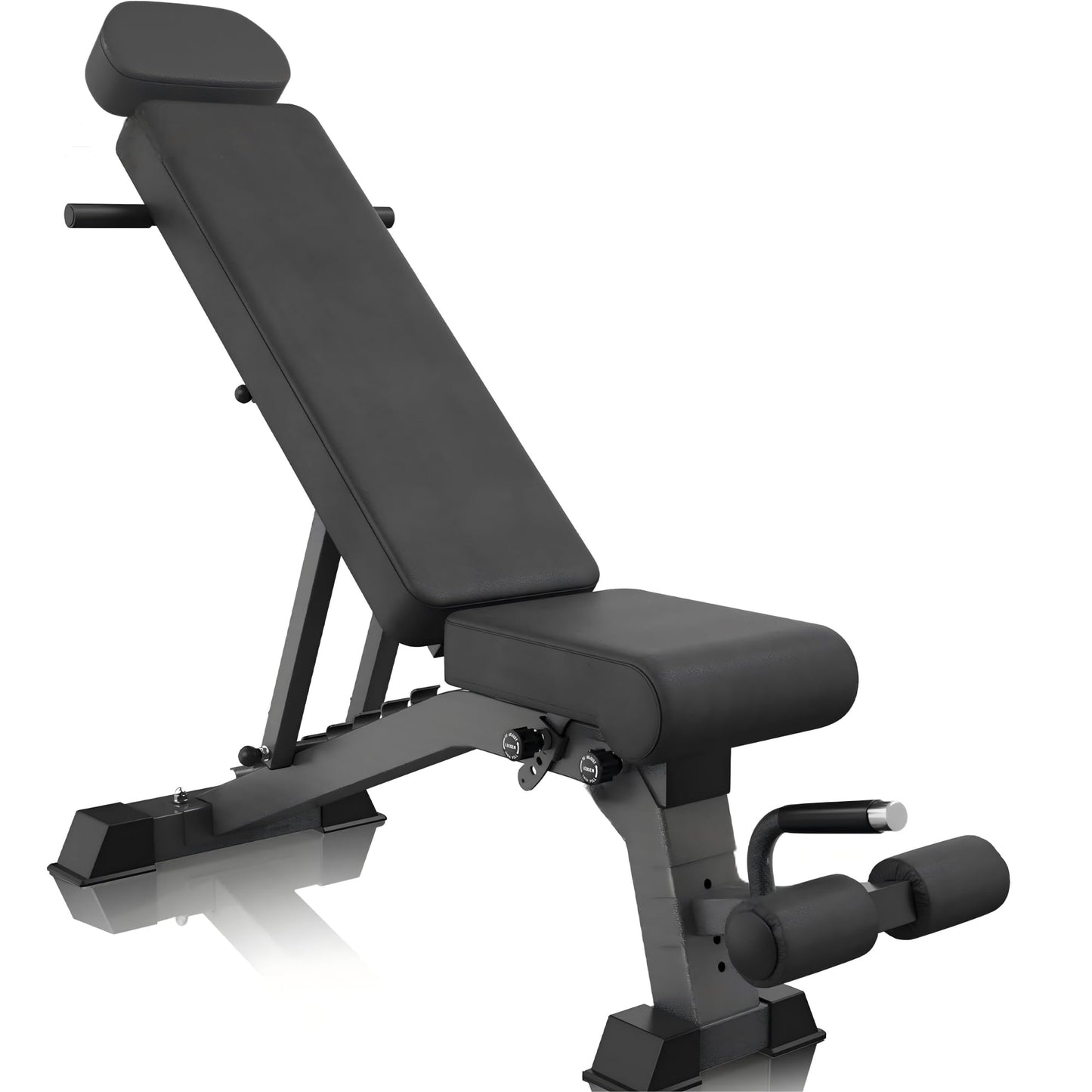YOUTEN 1300 LB Weight Bench Heavy Capacity | 9-4-4 90° Adjustable Incline Decline Exercise Chair for Home Gym More Stable and Durable | Foldable Training Lifting Bench | Dragon Flag Handle for Abdominal Arm Workout