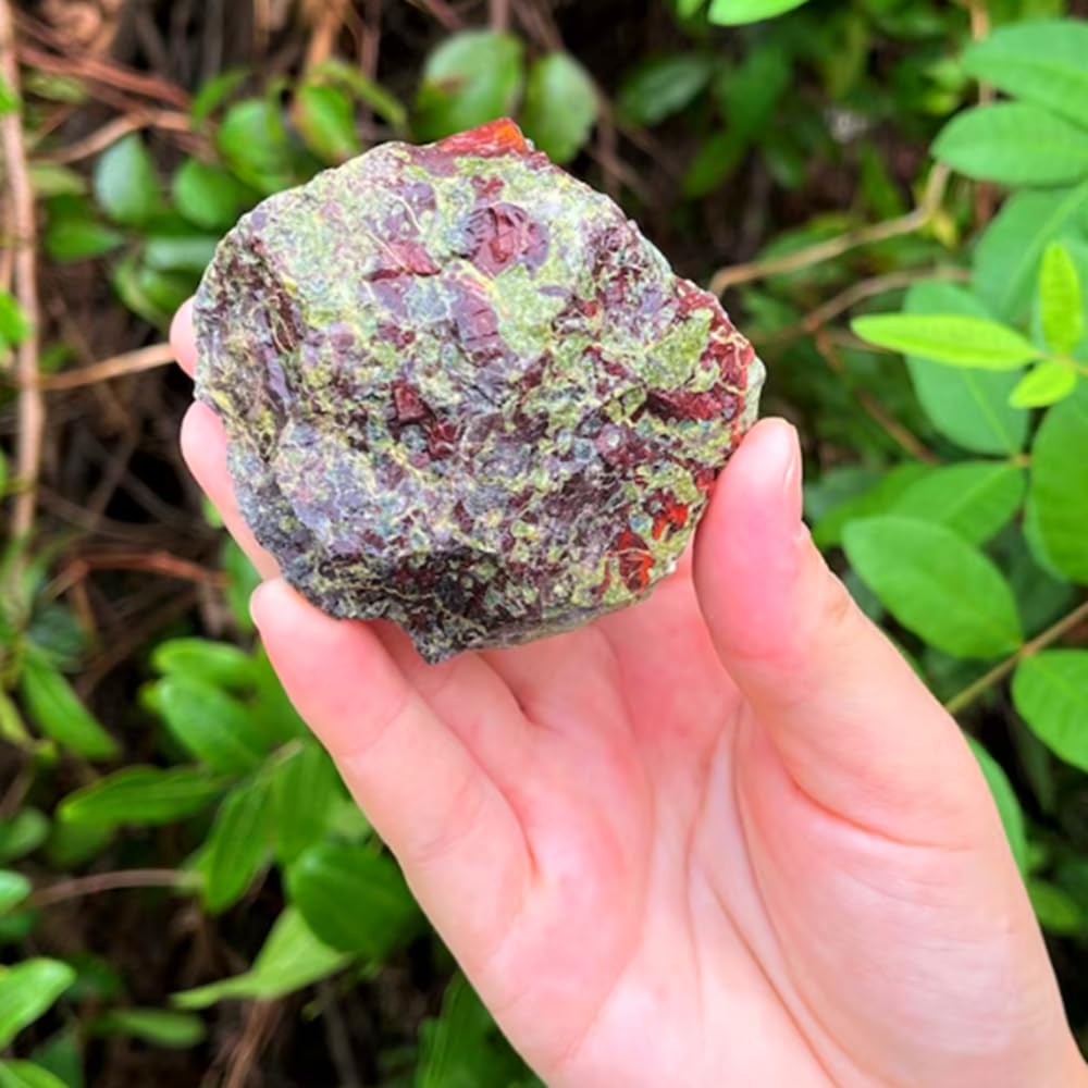 Zenkeeper 1 Lb Large Rough Dragon Blood Stone Raw Dragon Blood Crystal Stone Natural Dragon Blood Crystal Stone Mineral Specimen Gemstone Healing Crystals and Stones