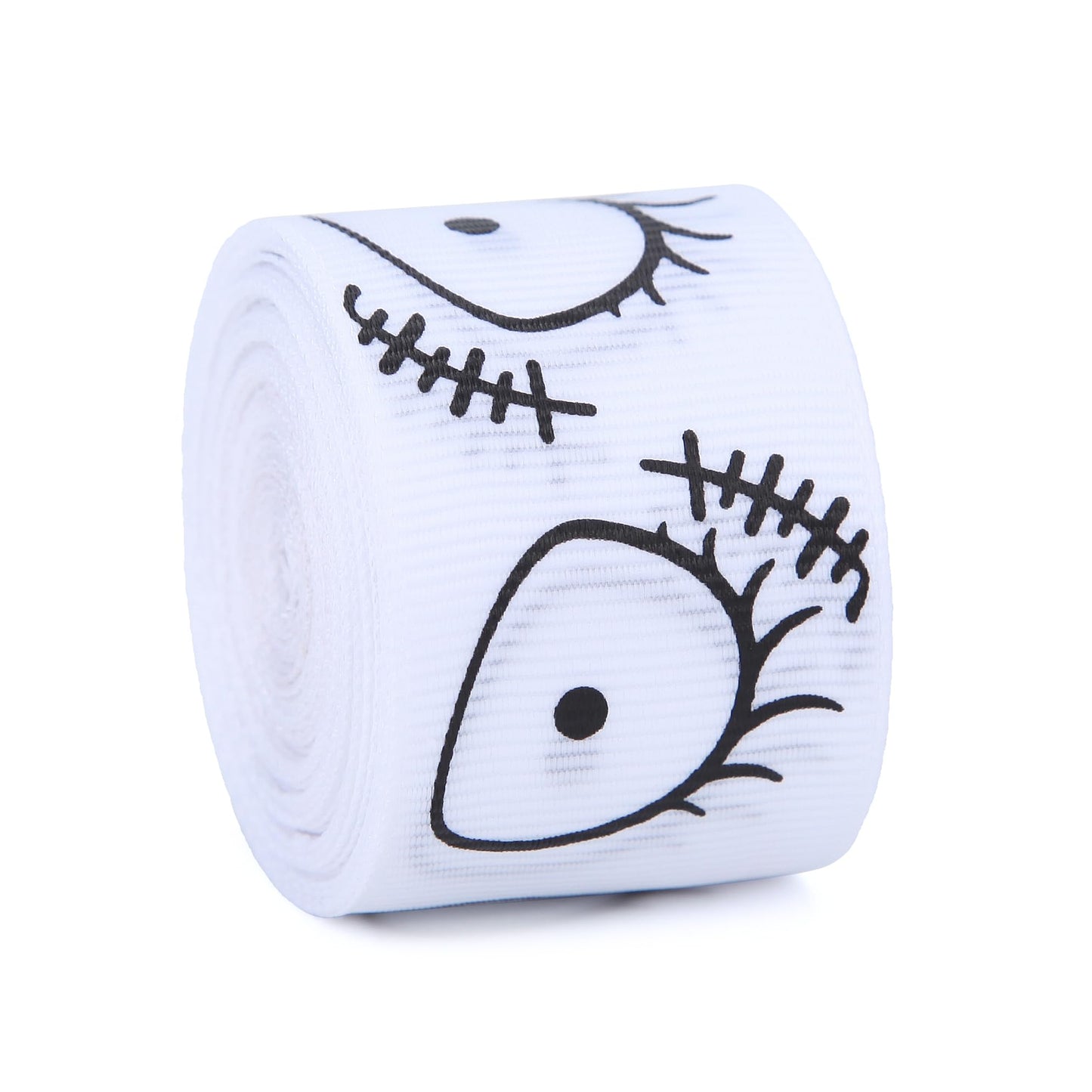 Meseey Nightmare Before Christmas Ribbon 3D Blood Drips Horror Movie Jack Skellington Face Sally Patch Halloween Decoration Ribbon for Gift Wrapping Crafts DIY Holiday Party (Nightmare Ribbon)