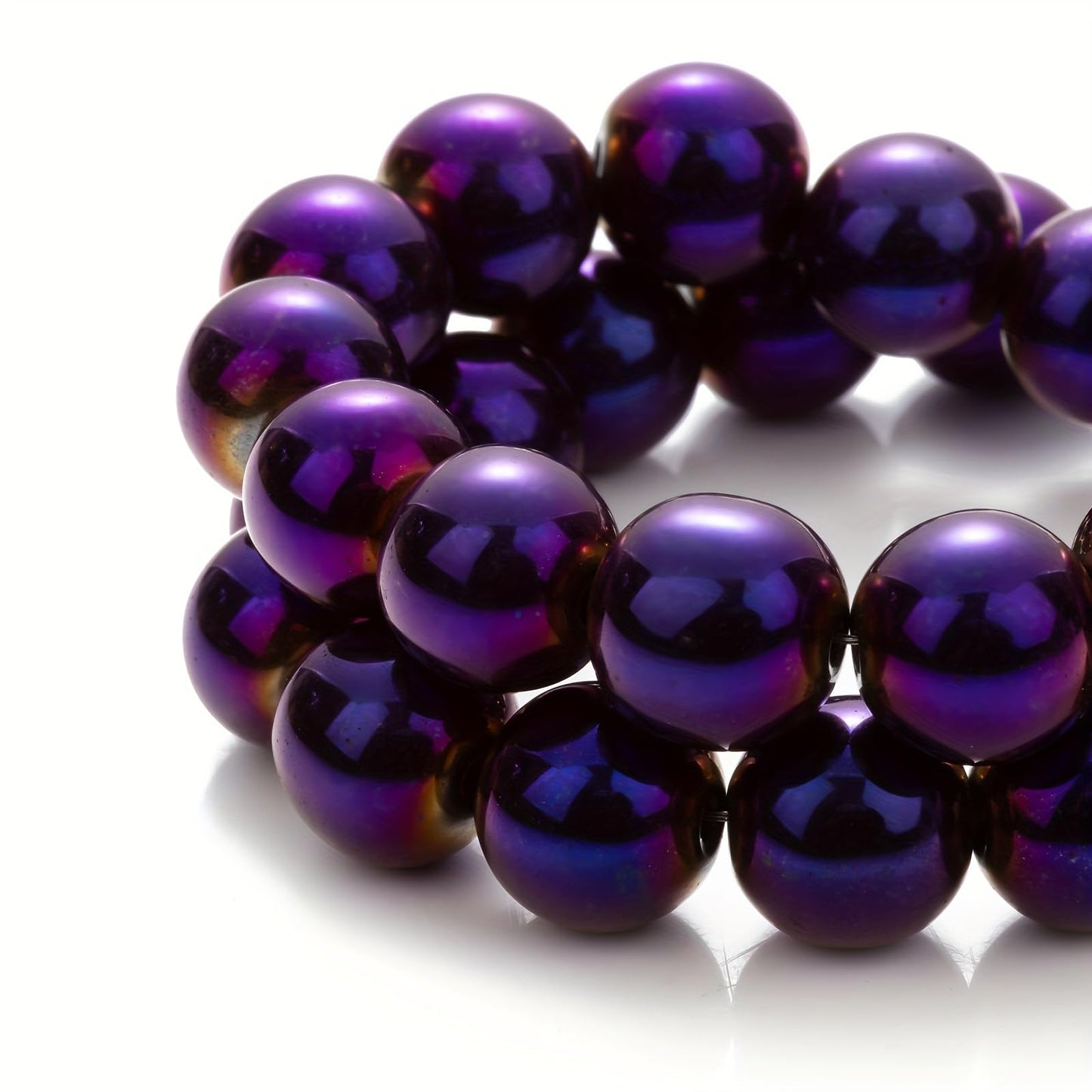 Zenkeeper Purple Hematite for Jewelry Making 8 MM Gemstones Loose Stone Beads