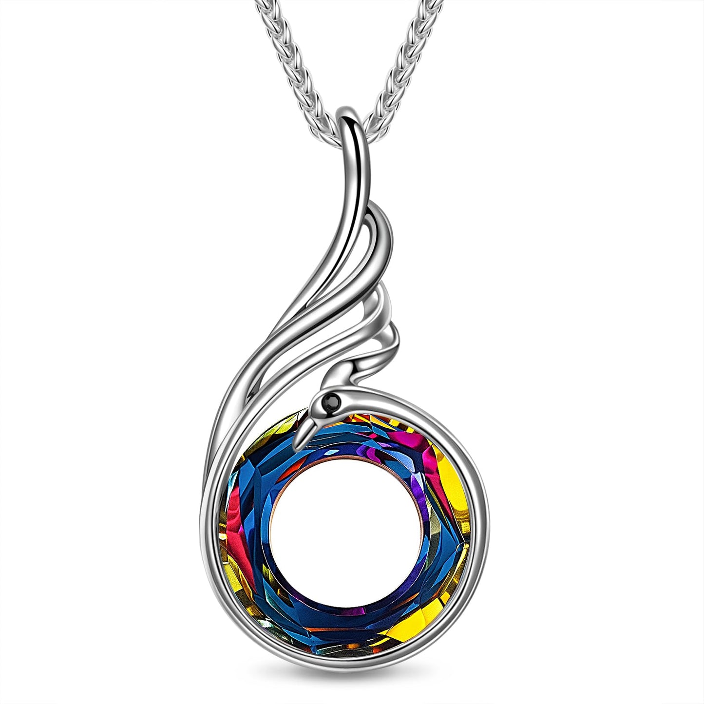 Kate Lynn Phoenix Necklaces for Men Women Pendant Necklace, Unique Birthday Gifts for Women Men, Christmas Mothers Day Gifts for Mom Wife Daughter Fathers Day Jewelry for Dad Husband, Womens Mens Crystal Jewelry
