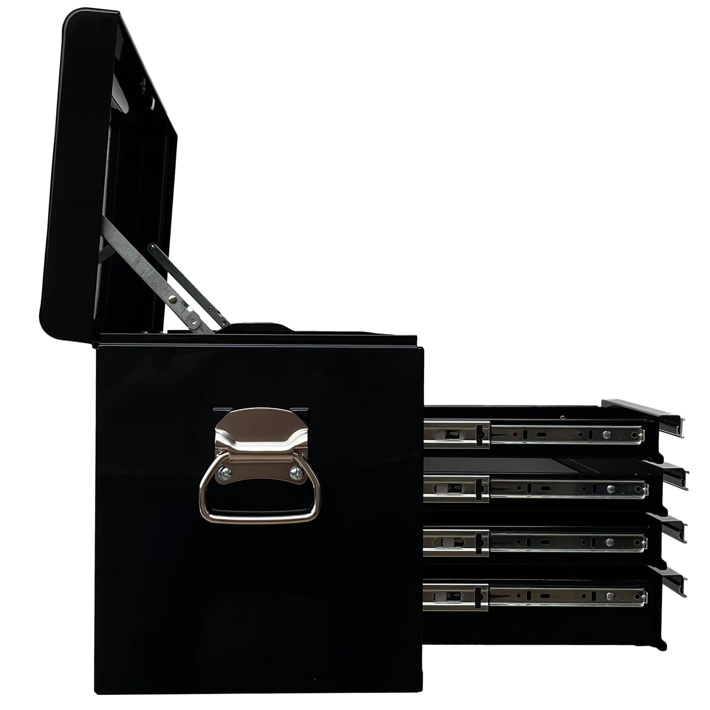 Workington Professional Industrial Portable Metal Tool Chest with 6 Drawers, 26" 6-Drawer Tool Chest Cabinet with Ball Bearing Drawer Slides, Steel Tool Storage Box Organizer 4015 Black