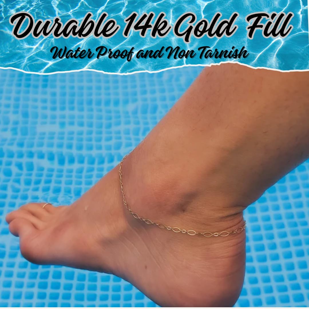 Ellie J Maui 14K Gold Filled Toe Rings for Women Adjustable Open Back Hammered Toe Ring Handmade Non Tarnish Dainty Gold Toe Ring Summer Beach Foot Jewelry (Rose Gold, Silver, Gold)