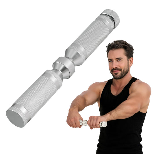 LIZAAL Forearm Strengthener, Adjustable All-Metal Grip Strength Trainer, Forearm Exerciser & Wrist Roller, Portable Forearm Strength Trainer for Hand, Wrist & Forearm Workout