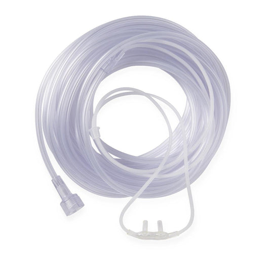 Medline SuperSoft Pediatric Oxygen Cannula with Universal Connectors, 7' Tubing Length, Pack of 50