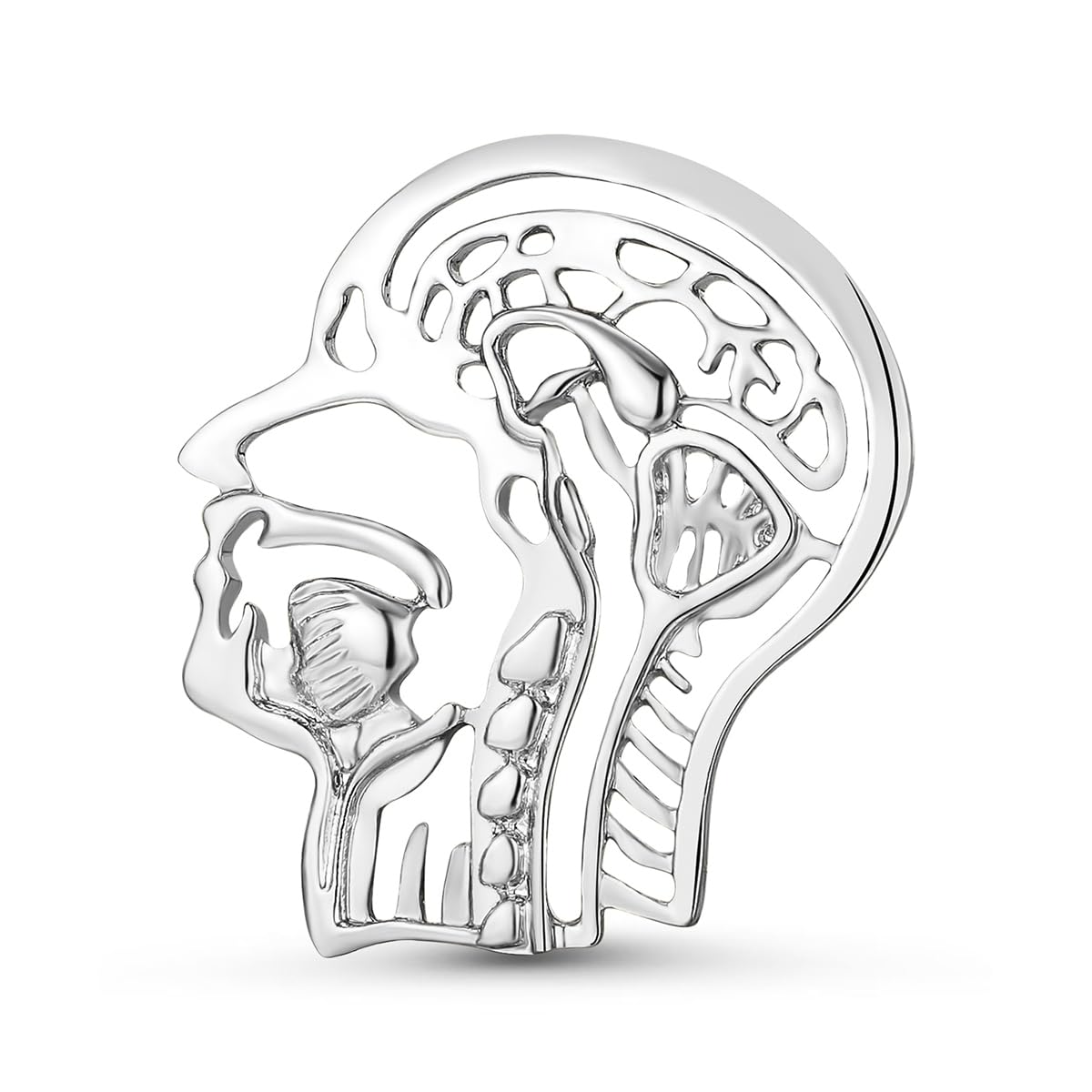 Dr's gift Anatomy Skull Pin Medical Enamel Brooch Anatomy Hollow Pin Otolaryngology Brain Brooch Jewelry Backpack Lapel Badge for Doctor Nurse Simple Gifts