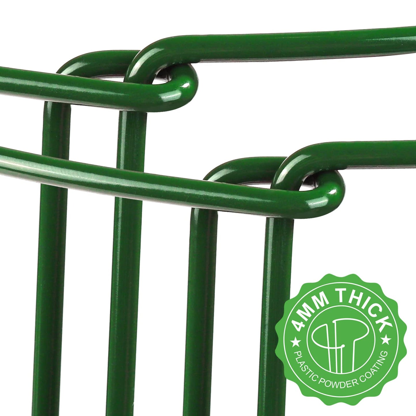 LEOBRO 6 Pack Plant Support Plant Stakes, Metal Peony Support, Garden Plant Supports, Plant Cage, Plant Support Ring, Plant Support Stakes for Peony, Tomato, Hydrangea, Indoor Plants, 9.8 W x 15.7 H