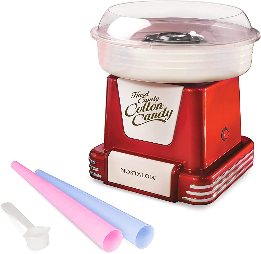 Nostalgia Cotton Candy and Snow Cone Machine Bundle - Retro Treat Makers
