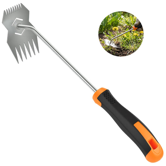 Weeder Tool,2026 Portable Weeding Tool,Stainless Steel Garden weed pulling tool,Adopt Anti slip Rubber handle,conforms to ergonomic curves,Suitable For Vegetable Cultivation And Horticulture on Farms